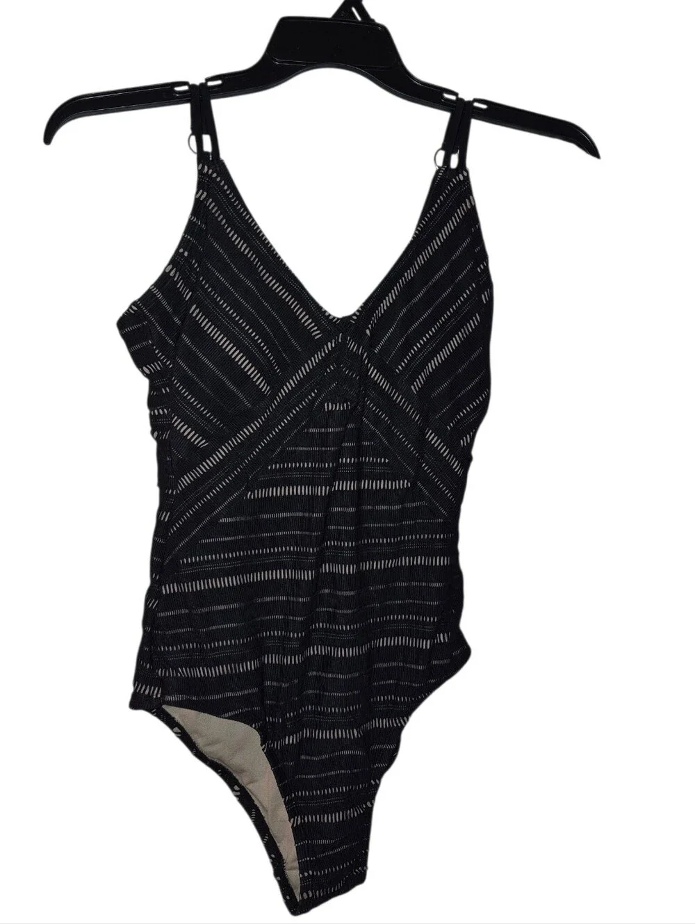 Kona Sol Women's Crochet High Neck Full Coverage One Piece Swimsuit Size Large